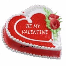 An attractive red and white Heart shaped Strawberry Cake weighing 1Kg (2.2 Lbs) can be the best possible option to propose the ladylove of your life. On the red base of the cake, borders of white are highlighted and red roses are made up of cream. Make sure to step ahead and gift this cute love token on your special day and never ever regret. Who knows!? The one you are seeking might be seeking you!