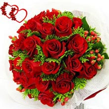Each flower in this bunch of 30 Red Roses is wrapped in a filler and is self sustaining to impress the one you love. Imagine the overwhelming response you are likely to get when you present the bunch of 30 such roses which are scarlet and holds passion and warmth between the tenderness that they are endowed with, from the Almighty. Place your order now and enjoy the sweet responses that will enrich your relationship.