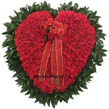 Roses galore through this awesome Heart shaped arrangement made from 250 roses, will make your love and its vibes travel anywhere in the country. The lovely roses are placed beautifully and judiciously in shape that allows you to live, your Heart. So present it to someone who is dearly special and close to your heart. Place your order now and get hitched with this arrangement!