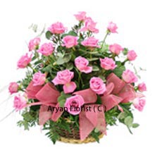 The conventional way of giving flowers was by plucking them from the source and presenting them in a basket. To bring those memoirs back, but with an urban aura, we have plucked these 24 pink roses and placed them wonderfully in a basket. They are ready to be presented and delivered to the special person with whom you may have spent some beautiful time. The basket is adorned with ribbons that certainly enhances the appearance. Buy Now!