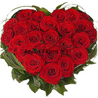 Looking for something that speaks your heart out? This one is straight from your heart to express your love. 40 roses are displayed in the shape of a heart in a heart-shaped basket. Make your love grow ever more with this heart-shaped bouquet of roses. Put together in a strong basket, the roses will remain as fresh as your love blooms. For those in love, this one's what you're looking for!