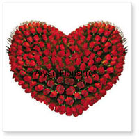 This artistic arrangement features a 100 red roses in the shape of a heart. Assorted from the best rose farms and placed delicately, the fragrance of a hundred roses is magnificent and engulfing. Green leaves and fillers surround the heart for added beauty and style. The red energizes any space. Order it to send congratulations to friends, family and your beloved and make the day special with surprise.