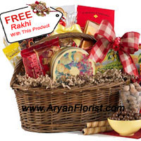 Big Basket of assorted chocolates will be pure bliss to gift to your sibling on this auspicious 'Purnima day'. The big basket that can be reused to pack another wonderful gift will be adorned with sizeable and prominent chocolates that will annex more happiness and shower amplitude of admiration on Raksha Bandhan. To add to the bliss, you also get a free Rakhi that you can give to your sister to tie it on your wrist.