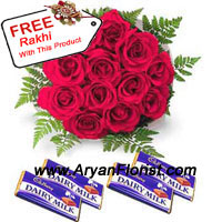 Excessive admiration in the brother sister relation is best declared with red roses and chocolates. No matter what age your sister/brother is, this bunch of 12 red roses and assorted chocolates will make you a child again. So on this Raksha Bandhan glorify the relation more than ever before. The affirmation given through this is reinforced with the Rakhi that comes complimentary with this pack. Order these beautiful roses and chocolates and make the day more memorable.