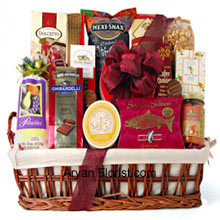 This ready to eat finest feasts is ideal to please a large number of people. So celebrate Rakhi with family and this lovely gift pack. It includes, like Ghirardelli Chocolate Raspberry Squares, Pistachios, White Corn Chips and Salsa, Chocolate Wafer Cookies, Dolcetto Wafer Rolls, Amaretto Almond Cookies, Chocolate Covered Cherries, Smoked Salmon, Brie Cheese, Cracked Pepper Crackers, Cheese Straws, Chocolate Covered Sandwich Cookies, and Mocha Almonds. (Please Note That We Reserve The Right To Substitute Any Product With A Suitable Product Of Equal Value In Case Of Non-Availability Of A Certain Product)